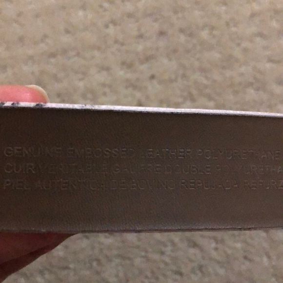 Vintage Genuine Embossed Leather Belt - Picture 4 of 14